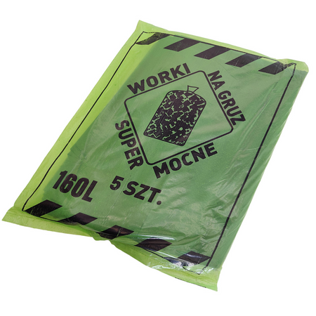 Mocne worki na gruz i odpady budowlane WOJAFKO 160L wytrzymałe i odporne DV-247