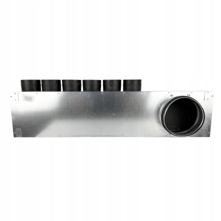 Skrzynka rozdzielcza rozdzielacz rurowy wentylacyjny fi 160 6x75 mm płaski E-KRRR-6x75/160-OC