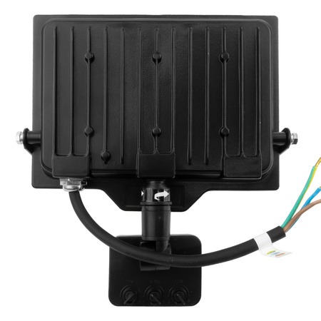 Naświetlacz LED 50W z czujnikiem ruchu czarny IP65 oświetlenie zewnętrzne 5000lm GT-GCR50W-64