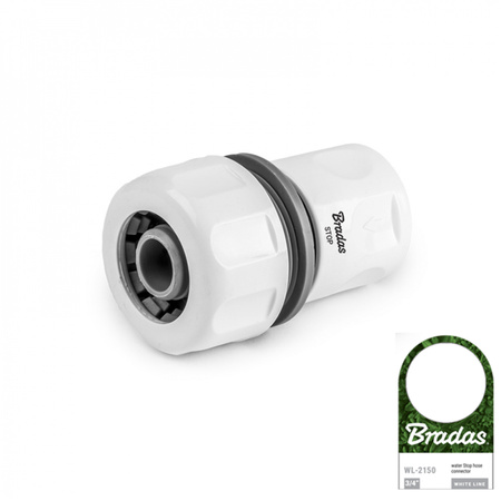 Zestaw 4-elementowy na wąż 3/4" - blister WHITE LINE BRADAS WL-5500-34K