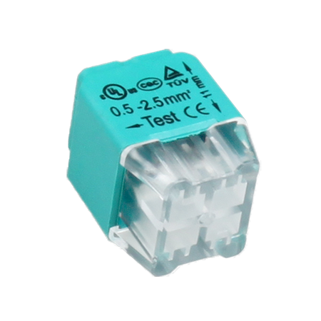 Złączka instalacyjna wciskana 4-przewodowa dwurzędowa na drut 0.75-2.5mm2 IEC 300V/24A 10 szt. OR-SZ-8004/4/10