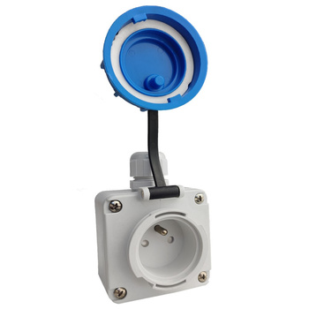 Gniazdo przemysłowe 16A 230V hermetyczne natynkowe wodoodporne IP68 3101-382-0900