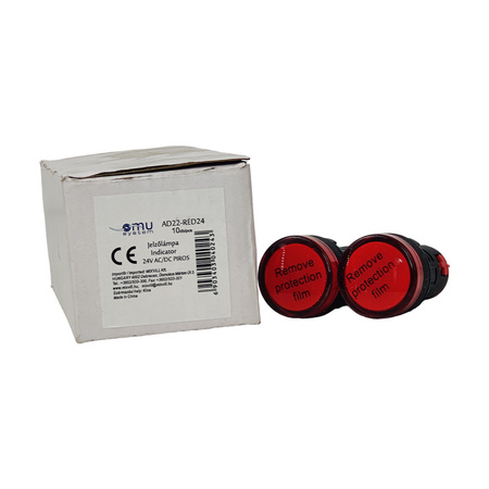 Kontrolka sygnalizacyjna XBS 24V AC/DC Lampka LED czerwona AD22 AD22-RED24