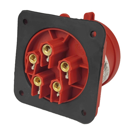 Wtyczka tablicowe prosta CEE 5P 32A 400V IP44 75x75 3107-320-1675