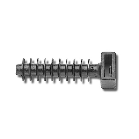 Kołki montażowe do opasek zaciskowych fi 6 mm czarne 100 sztuk BMKN5458