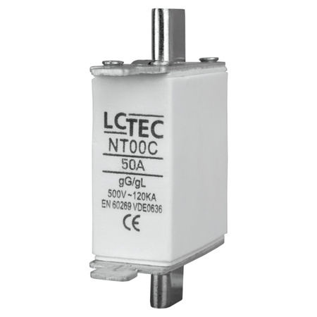 Wkładka topikowa przemysłowa zwłoczna kompaktowa BM 50A gG/gL NT00C NT00C50A