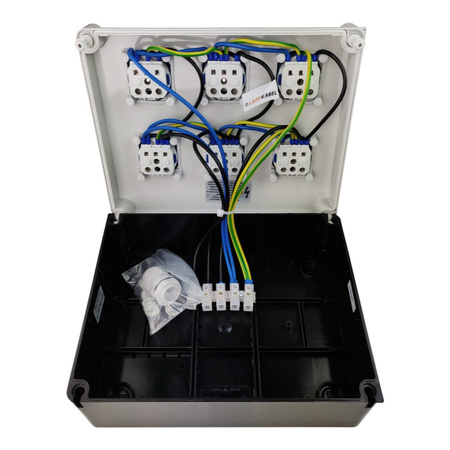Rozdzielnica budowlana FRED 6x230V gniazda Mennekes Doktorvolt® DV-9627-F