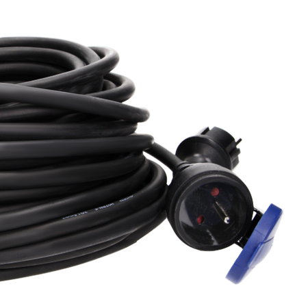 Przedłużacz warsztatowy bryzgoszczelny olejoodporny 230VAC/16A 20 m OR-AE-13169/20m