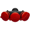 Rozgałęźnik przenośny czarno-czerwony R-X3/44S IP44 3×2P+Z 16A 250V Schuko W-01160