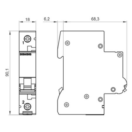 Wyłącznik nadprądowy 1P B10A 10 kA VDE SIEMENS 5SL4110-6