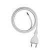 Przewód przyłączeniowy 5m z wtyczką prostą TYP E 230V 16A 2×1 mm² H05VV-F PP-21 biały W-98343