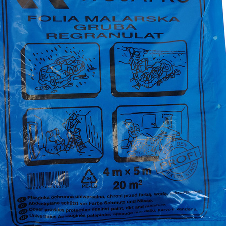 Folia malarska ochronna 4x5m regranulat Wojafko różne grubości DV-101