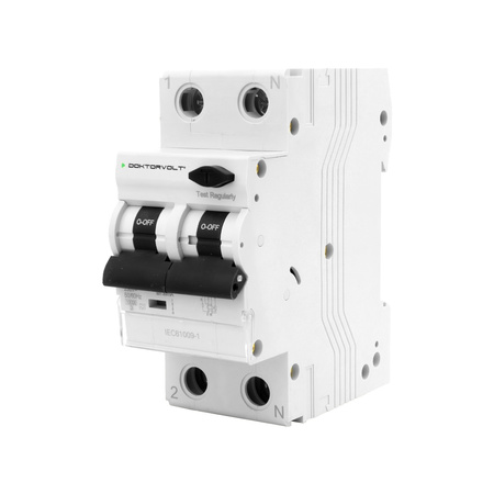 Wyłącznik różnicowoprądowy RCBO z członem nadprądowym B16 30mA 10 kA typ A Doktorvolt DV-5046
