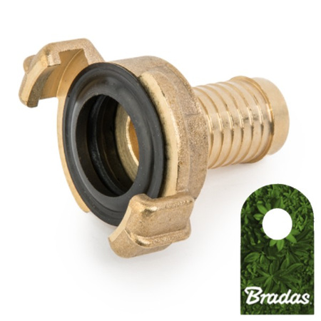 Złącze kłowe GEKA 1/2" złącze choinkowe 13mm MOSIĄDZ BR-GK101 BRADAS 4672