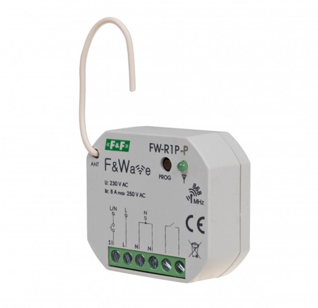 Przekaźnik bistabilny wielofunkcyjny 1-kanałowy F&Wave F&F FW-R1P-P