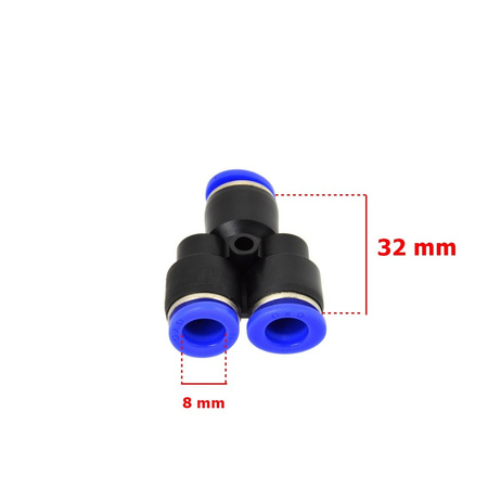 Złączka automatyczna węża PU/PE typ Y fi 8 mm G03062