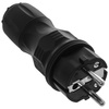 Wtyczka rozbieralna prosta WT-54 IP54 2P+Z 16A 250V Uni-Schuko czarna W-97446