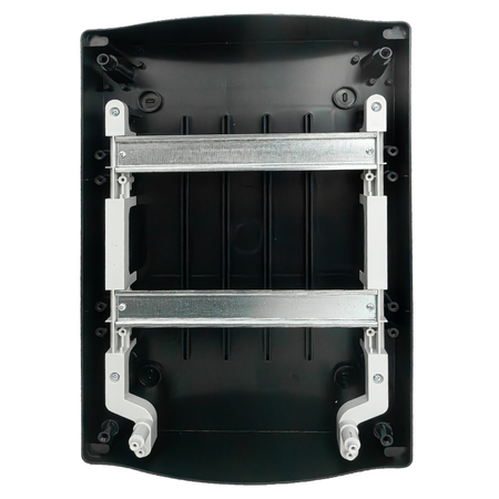 Rozdzielnica natynkowa IP65 24 (12+12) czarna modułowa transparentne drzwi M-L 2x12 HIGHT 940.24.NN