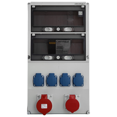 Rozdzielnica budowlana eXT 32A 16A 4x230V Schuko Mennekes Doktorvolt DV-2322-D