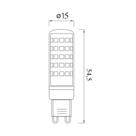 Żarówka LED G9 5W 4000K neutralny 420lm GTV 8757