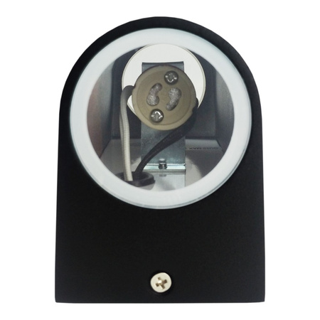 Oprawa ogrodowa 2xGU10 2x35W IP54 czarna kinkiet lampa ścienna TIAGO GTV LD-TIAGOGU10D-20