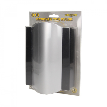 Dzwonek elektromechaniczny dwutonowy TON COLOR 230V. czarno-srebrny OR-DP-VD-144/B-G