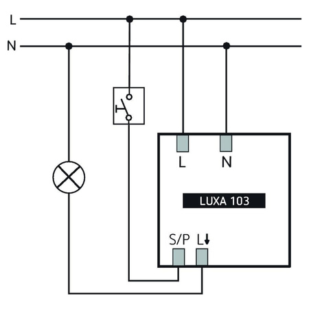 Czujnik obecności LUXA podtynkowy TH-1030052