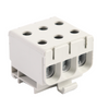 Złączka szynowa uniwersalna ETB 50/1x3 (L1,L2,L3) Al/Cu elektryczna śrubowa 6 otworów do kabli Elektro Becov UK3350.21