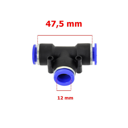 Złączka automatyczna węża PU/PE typ T fi 10 mm G03043