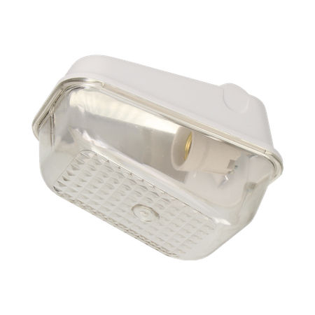 7041S. oprawa oświetleniowa. 60W. E27. IP54. IK10. klosz poliwęglan. podstawa bakelitowa A1300-P