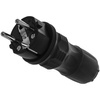 Wtyczka rozbieralna prosta WT-54 IP54 2P+Z 16A 250V Uni-Schuko czarna W-97446
