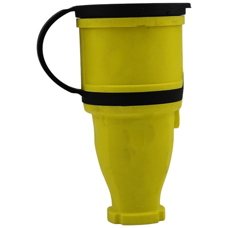Gniazdo przenośne proste 16A 230V 2P+Z żółte Schuko 3101-304-0700