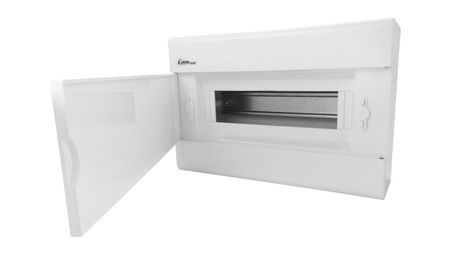 SRn-12B Rozdzielnica natynkowa białe drzwi N+PE IP40 E-P 1.13