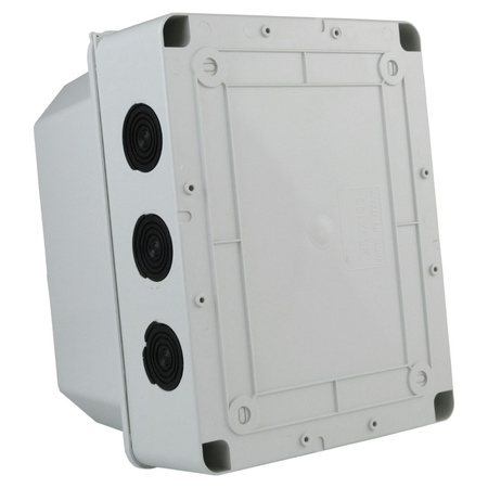 Puszka natynkowa z dławikami wym/wew 240x190x170 mm 12membran z wysoką pokrywą IP66 M-L 010.PG.CA.G