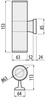 Oprawa elewacyjna 2xGU10 2x10W IP54 szara kinkiet lampa ścienna BALEO MINI GTV LD-BA2GU10-0M