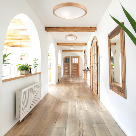 Lampa sufitowa plafon drewniany dębowy LED 3-punktowy wypukły 47 cm LD-PD-8.3 DAB