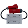 Adapter przejściowy zabezpieczający 32A/5 na 16A/5P 1m C16A DV-2106-AZ-32/16A