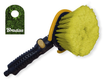 Szczotka do mycia samochodu okrągła z przyłączem do wody i włącznikiem BRADAS ESQ2531