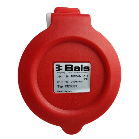 Bals Gniazdo tablicowe proste CEE 32A 5P 400V QUICK-CONNECT 1320021 IP54 OEM-1320021