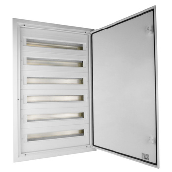 Rozdzielnica podtynkowa DARP-144 144 modułowa 6x24 IP54 z aluminiowymi drzwiami E-P 9.624