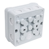 Hensel Puszka 88x88x47 szara IP55 11 dławnic membranowych DE9320 Z DE 9320 Z