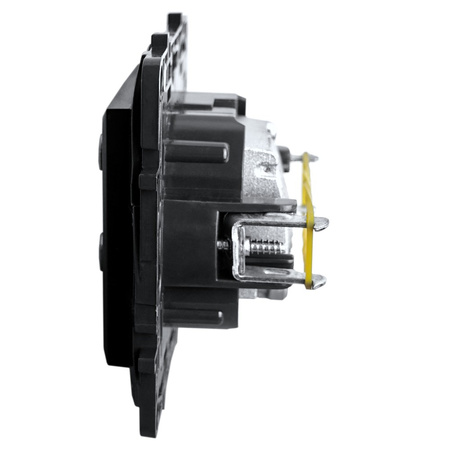 Gniazdo TV-R-SAT-SAT 2-przewodowe gwiazda 1,5 dB czarne Niloe Step 863582