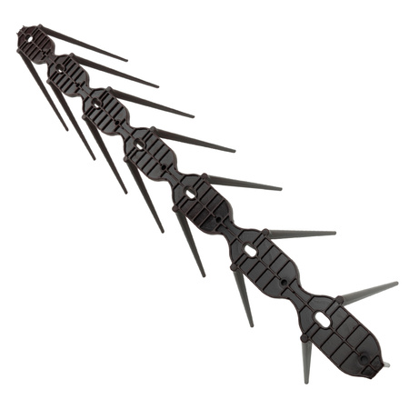 Kolce plastikowe odstraszacz na ptaki 34cmx3cmx9,5cm brązowe skuteczna ochrona przeciw ptakom DV-KOLCE-BR