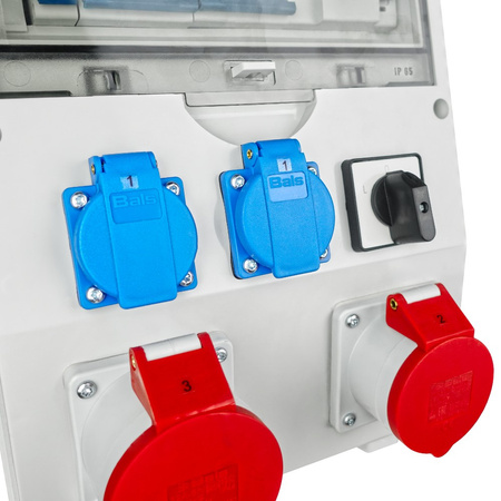  Rozdzielnica budowlana 32A/5P 16A/5P zabezpieczona erbetka 2x230V Doktorvolt ECO-S/FI