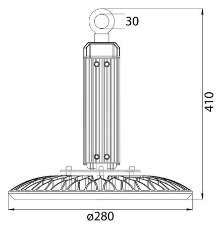 Oprawa przemysłowa LED High Bay 200W 4000K IP65 hermetyczna 0179