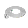 Przewód przyłączeniowy 2m z wtyczką prostą 250V 16A 3x2,5 mm² IP44 H05VV-F PP-40H biały W-98391