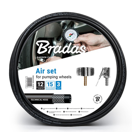 Komplet do pompowania kół przewód 3,5m BRADAS P/KP03,5