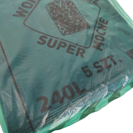 Mocne worki na gruz i odpady budowlane WOJAFKO 240L wytrzymałe i odporne DV-248