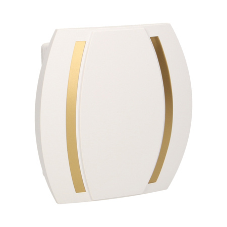 Dzwonek Kameleon Gong 8V. biało-złoty 033/8V/BI-ZŁ