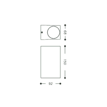 Oprawa ogrodowa 2xGU10 2x35W IP54 czarna kinkiet lampa ścienna TIAGO GTV LD-TIAGOGU10D-20